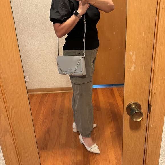 Kate Spade taupe colored crossbody purse. - Picture 9 of 10